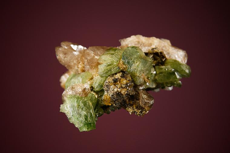 LUDLAMITE with QUARTZ