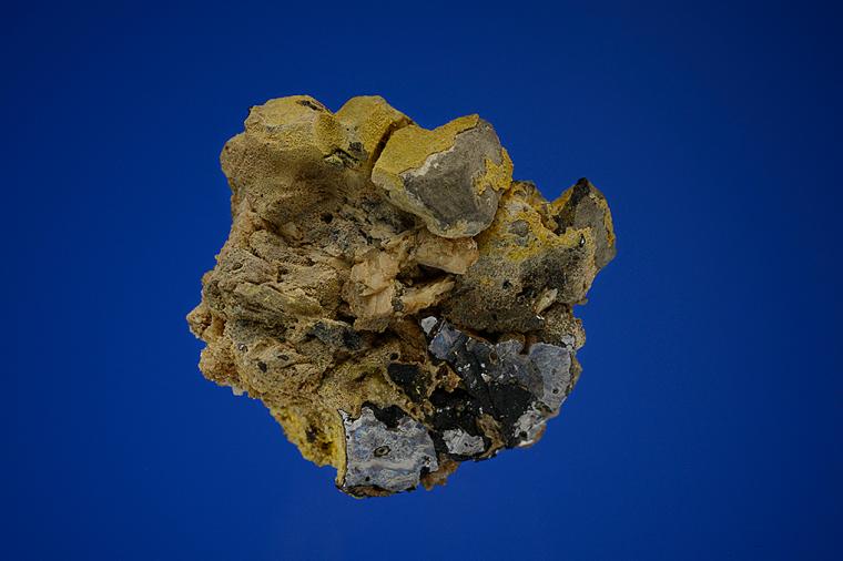 WULFENITE and HEMIMORPHITE on GALENA