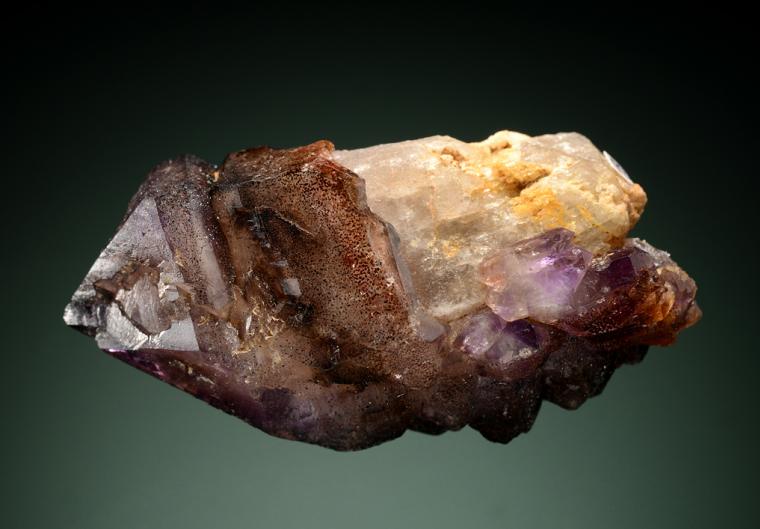 QUARTZ var. Smoky and Amethyst