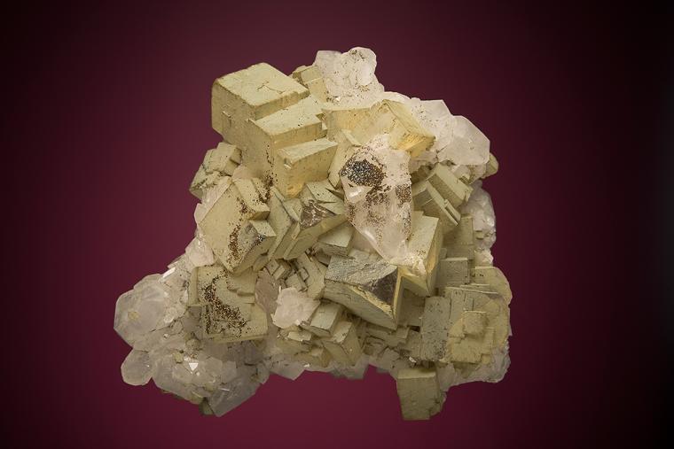 FLUORITE on QUARTZ