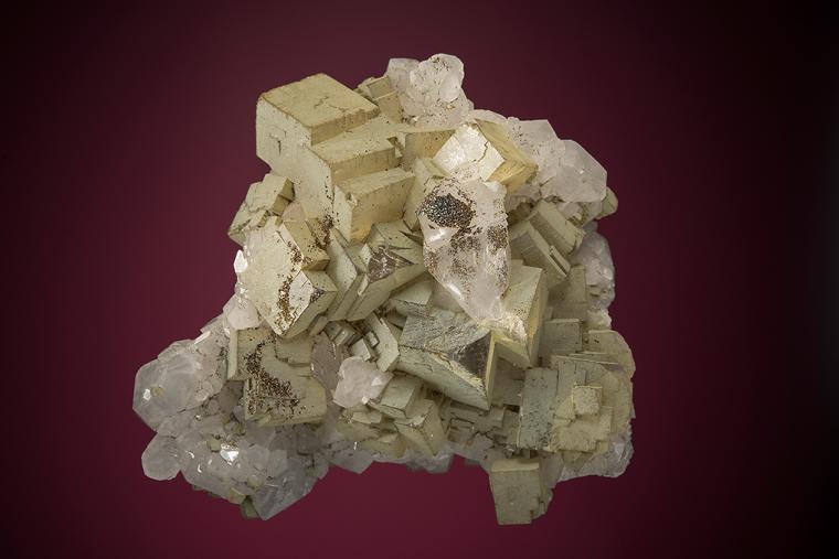 FLUORITE on QUARTZ