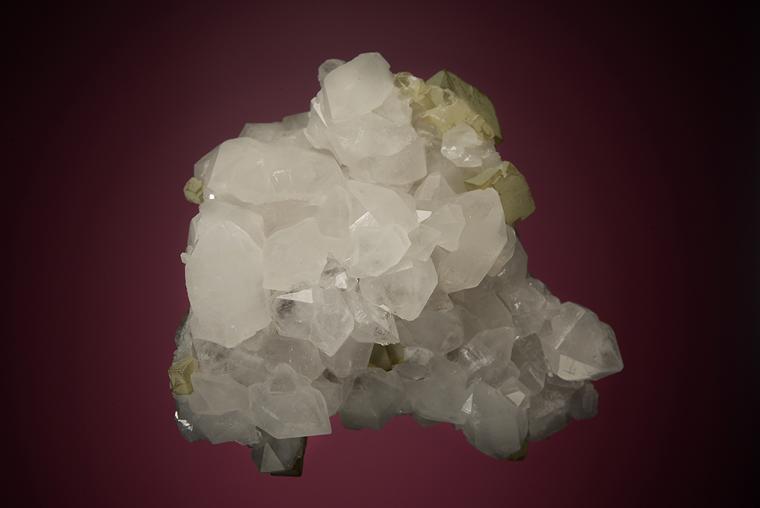 FLUORITE on QUARTZ
