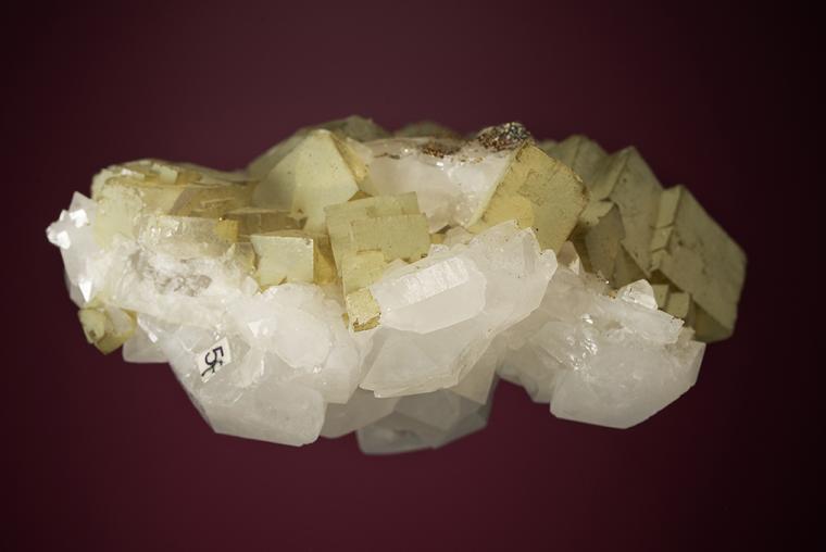 FLUORITE on QUARTZ