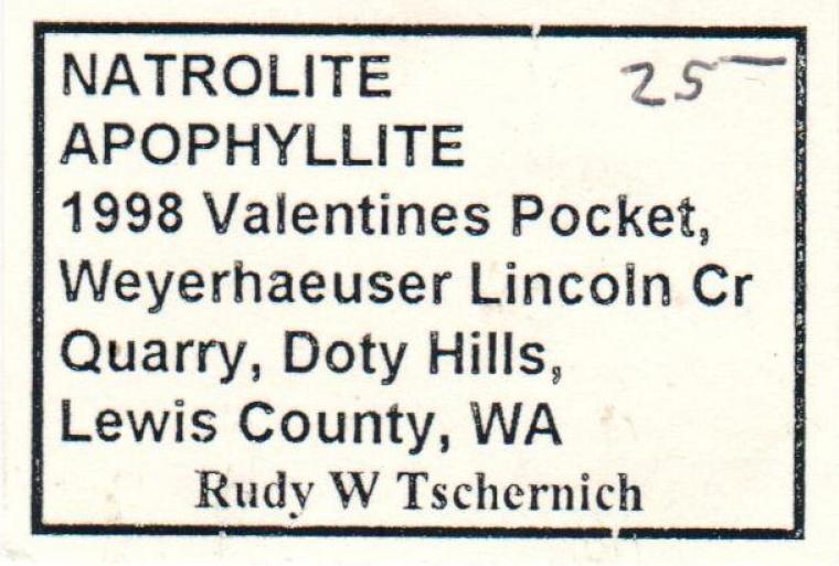 NATROLITE  with APOPHYLLITE