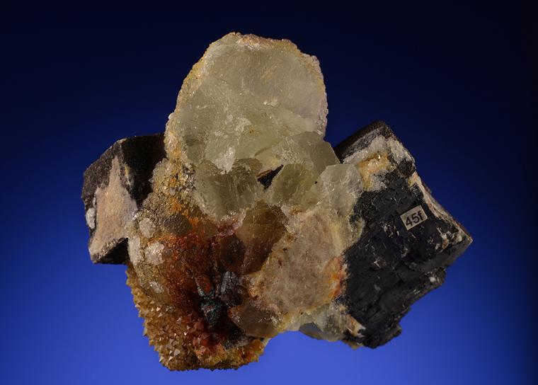 FLUORITE on GALENA