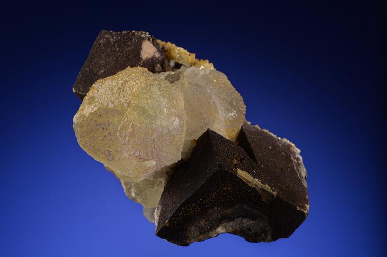 FLUORITE on GALENA