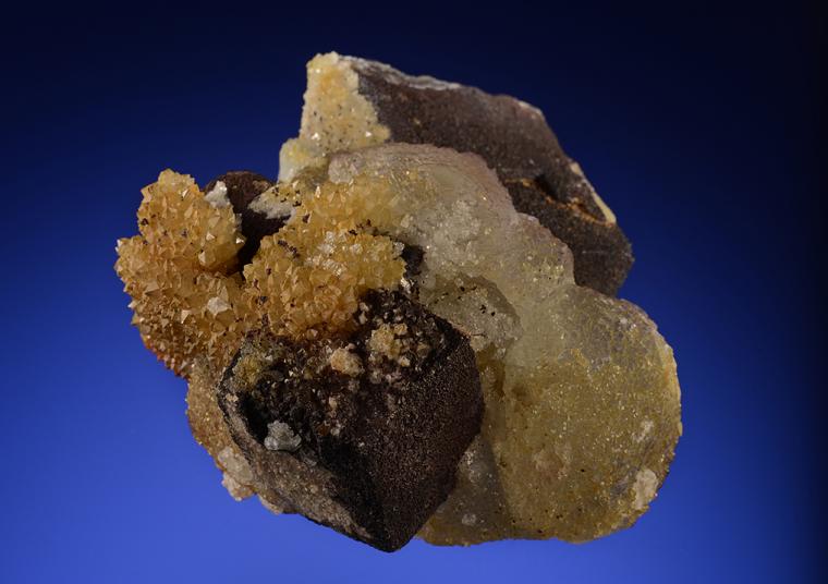 FLUORITE on GALENA
