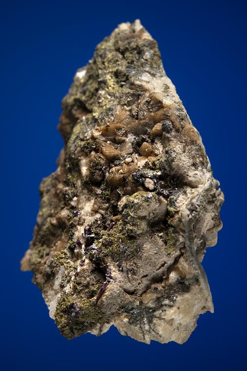 PYRARGYRITE on CHALCOPYRITE and SIDERITE