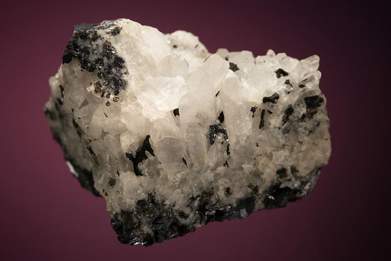 POLYBASITE on QUARTZ