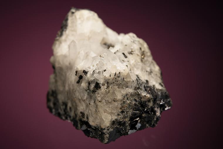 POLYBASITE on QUARTZ