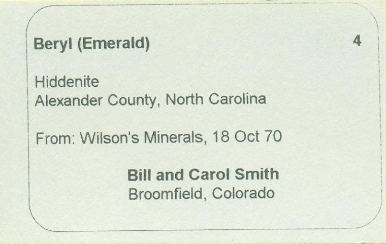 BERYL var. Emerald