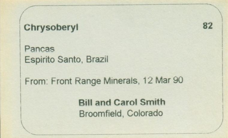 CHRYSOBERYL