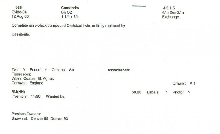 CASSITERITE after ORTHOCLASE