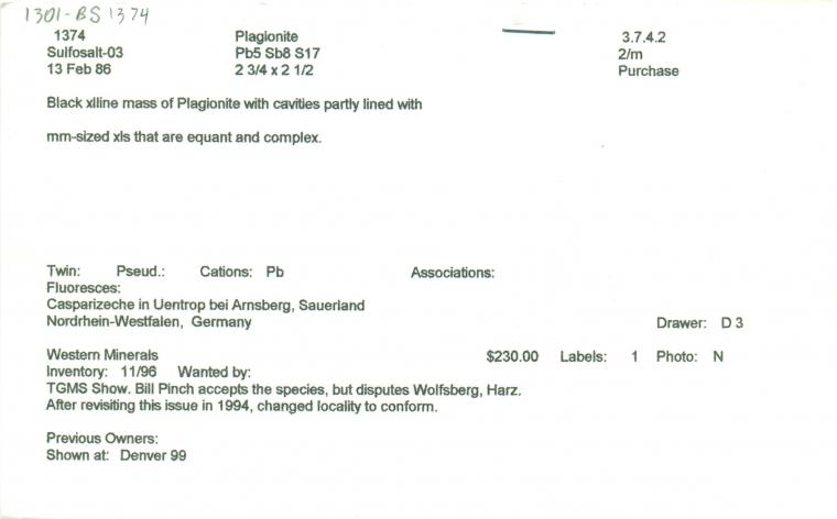 PLAGIONITE