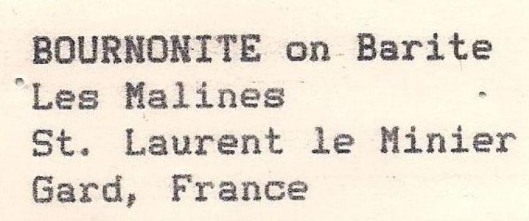 BOURNONITE