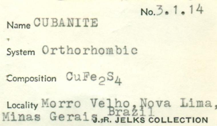 CUBANITE with PYRRHOTITE on DOLOMITE