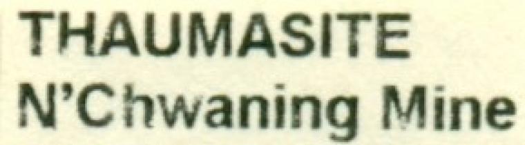 THAUMASITE