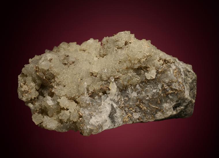 MELONITE after CALAVERITE on QUARTZ