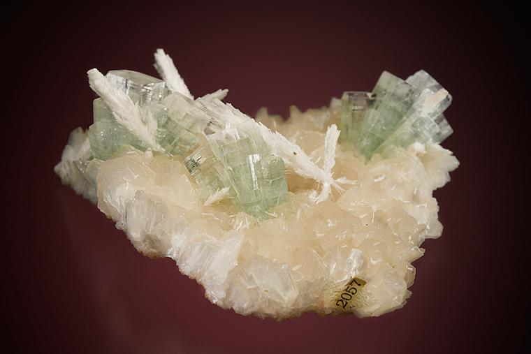 SCOLECITE with APOPHYLLITE on STILBITE