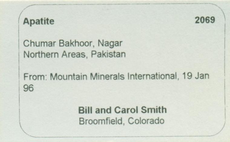 APATITE on MUSCOVITE