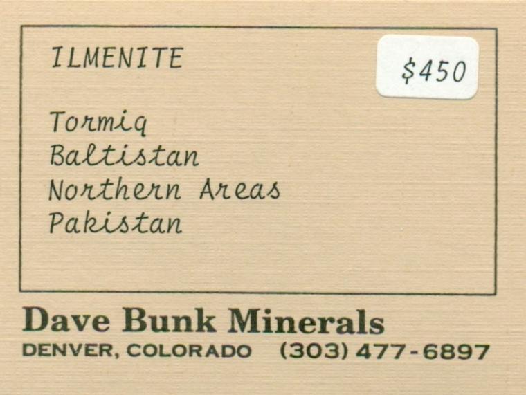 ILMENITE(?)