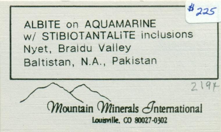 BERYL with TANTALITE-(Mn)