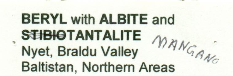 BERYL with TANTALITE-(Mn)