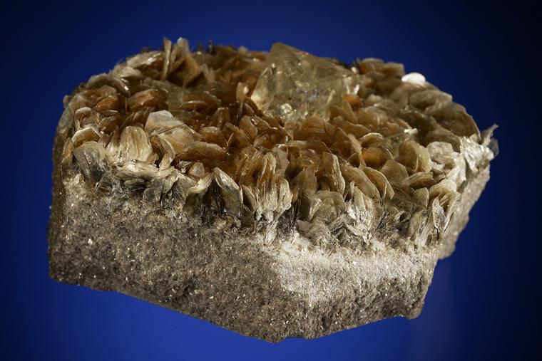 FLUORITE on MUSCOVITE