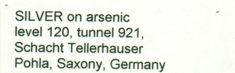 SILVER in ARSENIC