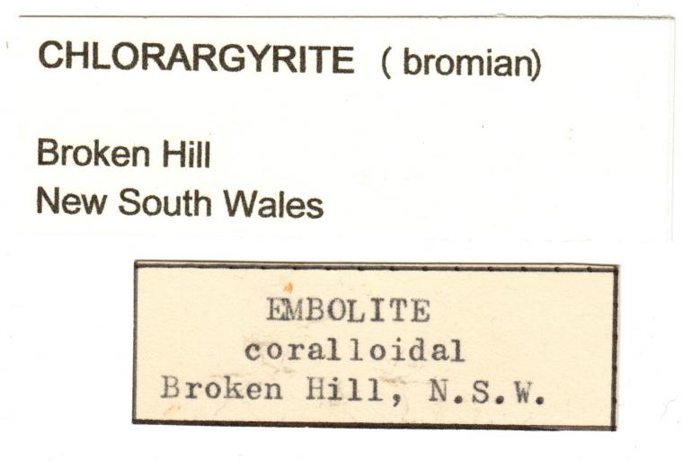 CHLORARGYRITE var. Bromian