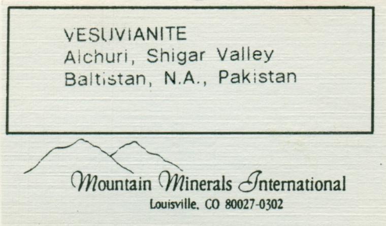 VESUVIANITE