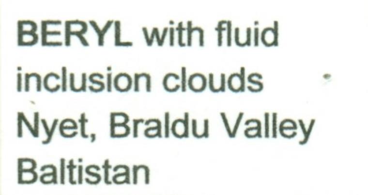 BERYL var. Aquamarine