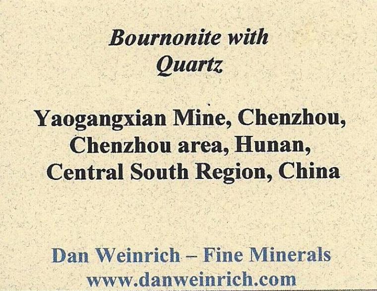 BOURNONITE on QUARTZ