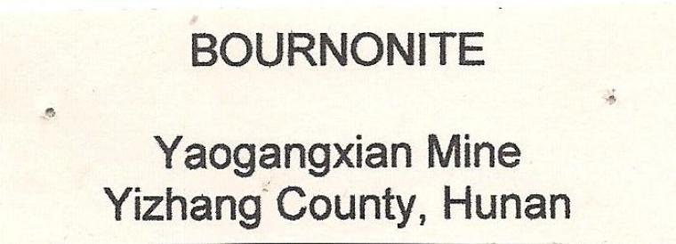 BOURNONITE on QUARTZ