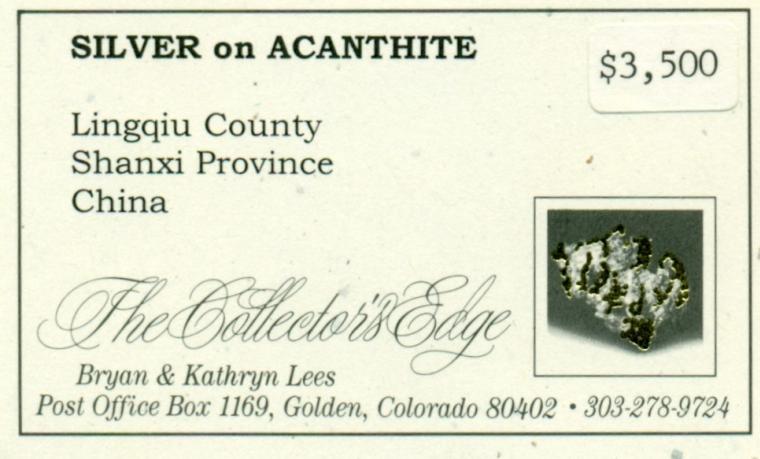 ACANTHITE with SILVER
