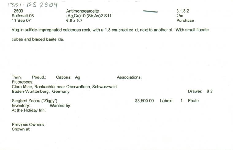 ANTIMONPEARCEITE on FLUORITE
