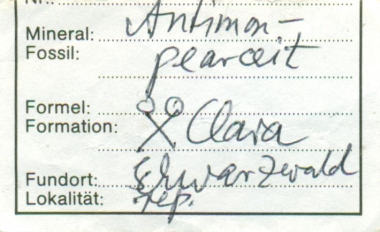 ANTIMONPEARCEITE on FLUORITE