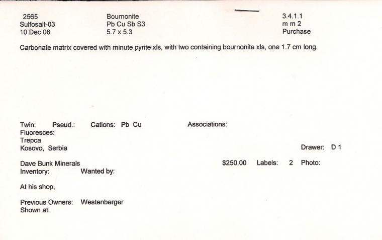 BOURNONITE on PYRITE