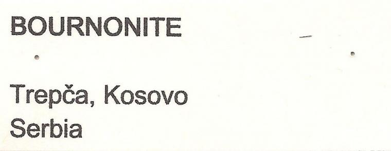 BOURNONITE on PYRITE