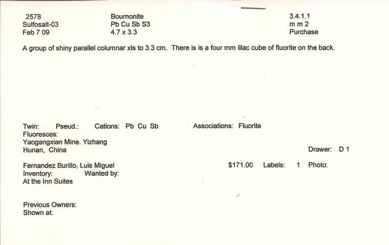 BOURNONITE (repaired)