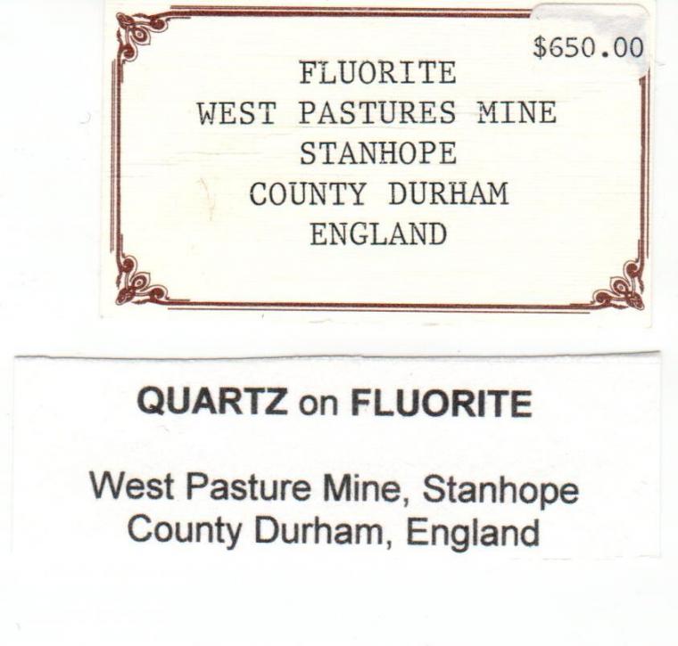 QUARTZ on FLUORITE