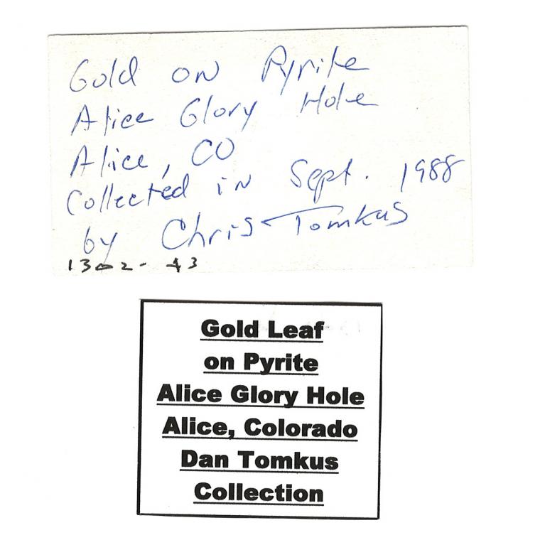 GOLD on PYRITE