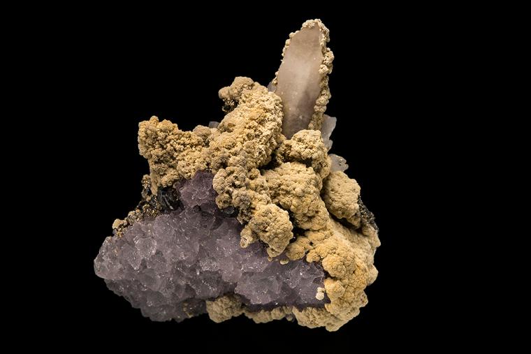 FLUORITE with SIDERITE and QUARTZ