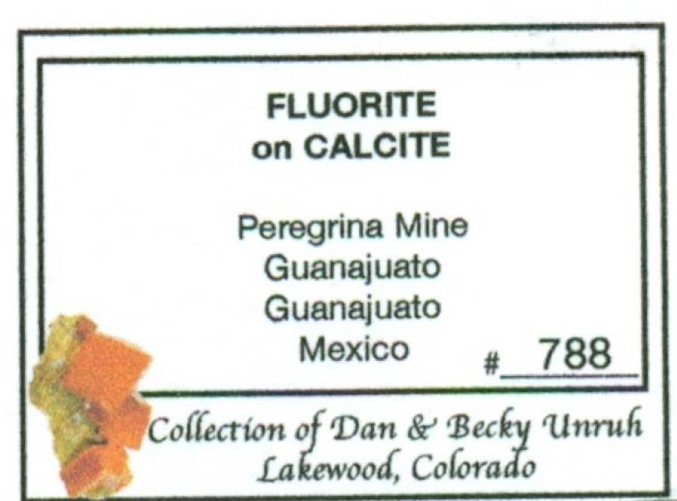FLUORITE on CALCITE