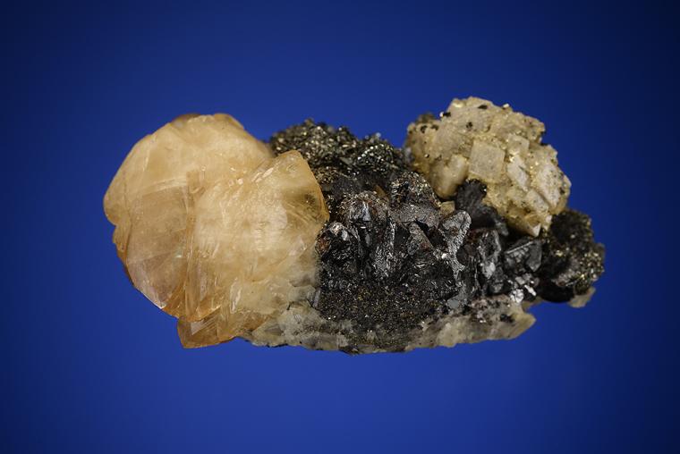 CALCITE and DOLOMITE on SPHALERITE