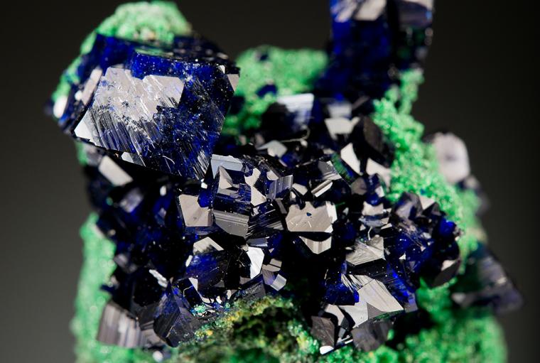 AZURITE on ARSENTSUMEBITE (type locality)