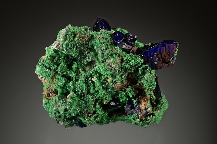 AZURITE on ARSENTSUMEBITE (type locality)
