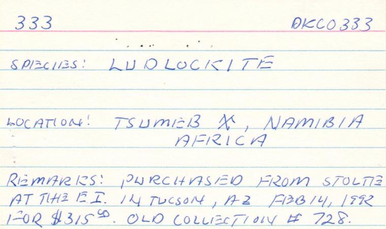 LUDLOCKITE (type locality)