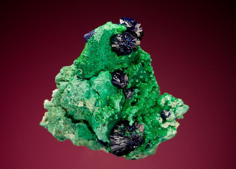 AZURITE on TSUMEBITE (type locality)