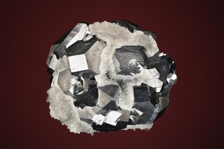 GALENA on CALCITE